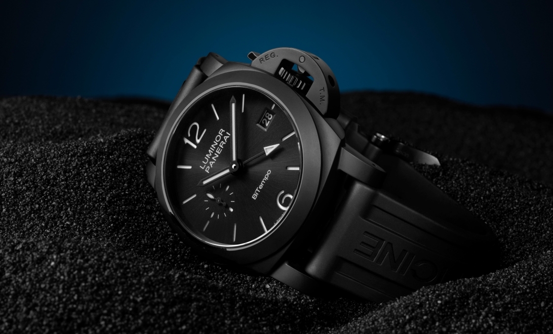 PANERAI - LUMINOR - PAM01460 - 更小巧的極黑陶瓷腕錶!PANERAI推出全新Luminor GMT Ceramica PAM01460