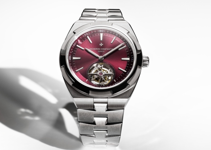 鈦金屬深紅面，Vacheron Constantin Overseas陀飛輪腕錶新作