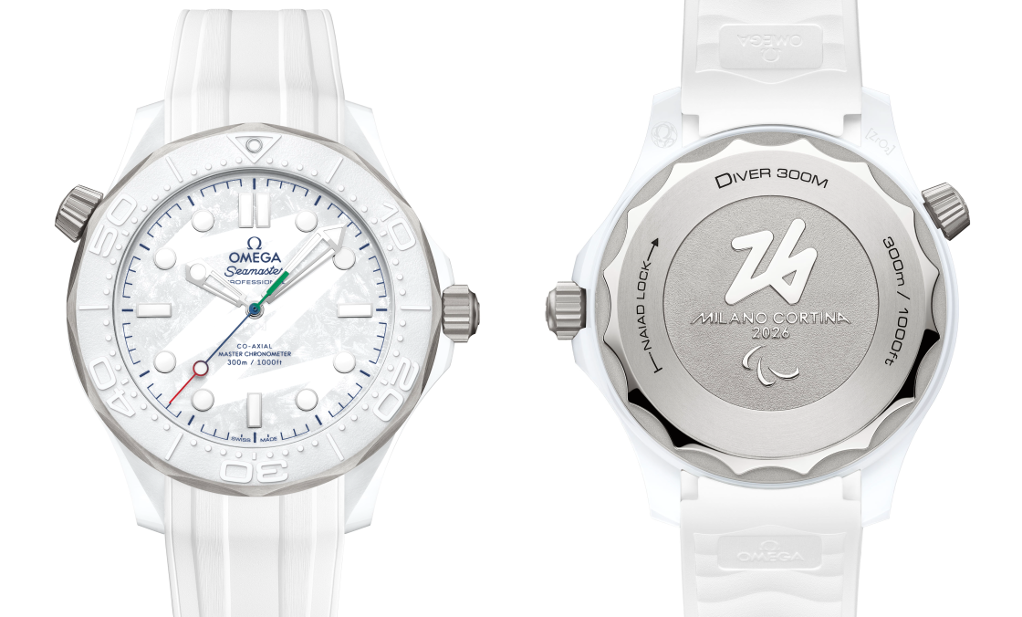 OMEGA - SEAMASTER - 522.92.44.20.04.001 - 純白極致的冰雪美學！歐米茄推出海馬潛水300米「Milano Cortina 2026」帕運特別版