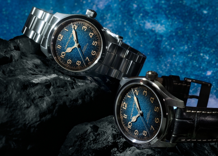 漢米爾頓墨菲腕錶再進化，星空藍面盤成為38mm新作最大亮點 