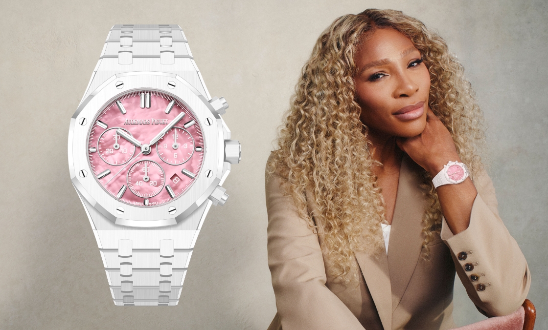 AUDEMARS PIGUET - ROYAL OAK - 26450CB.OO.1356CB.02 - 小威廉絲親自參與設計！愛彼推出白陶瓷皇家橡樹計時碼錶，限量500只