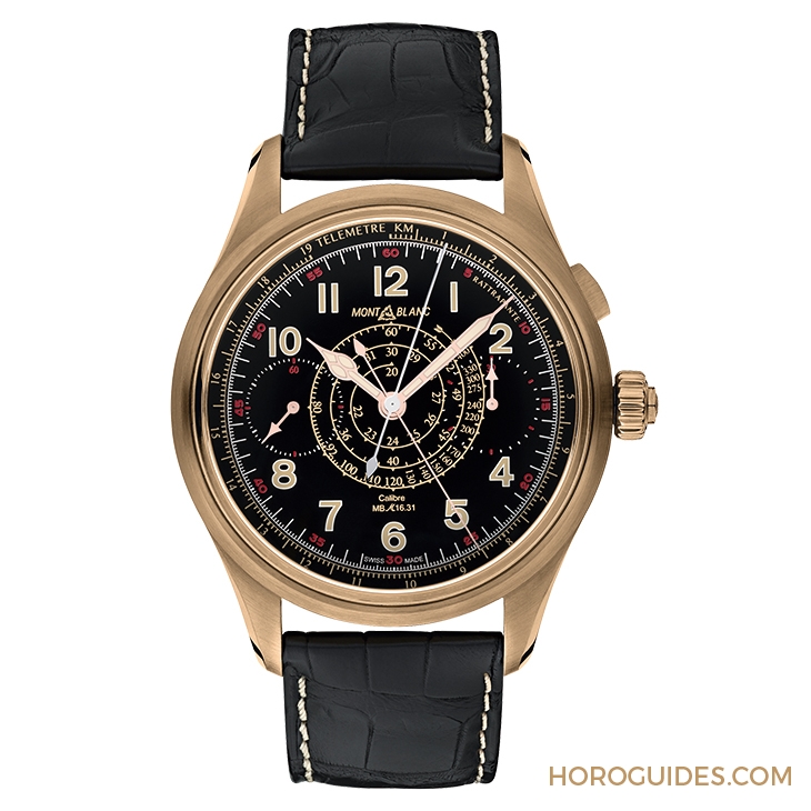 MONTBLANC - 1858 - 119910 - MONTBLANC 超值追針計時碼錶-1858 Split Second Chronograph