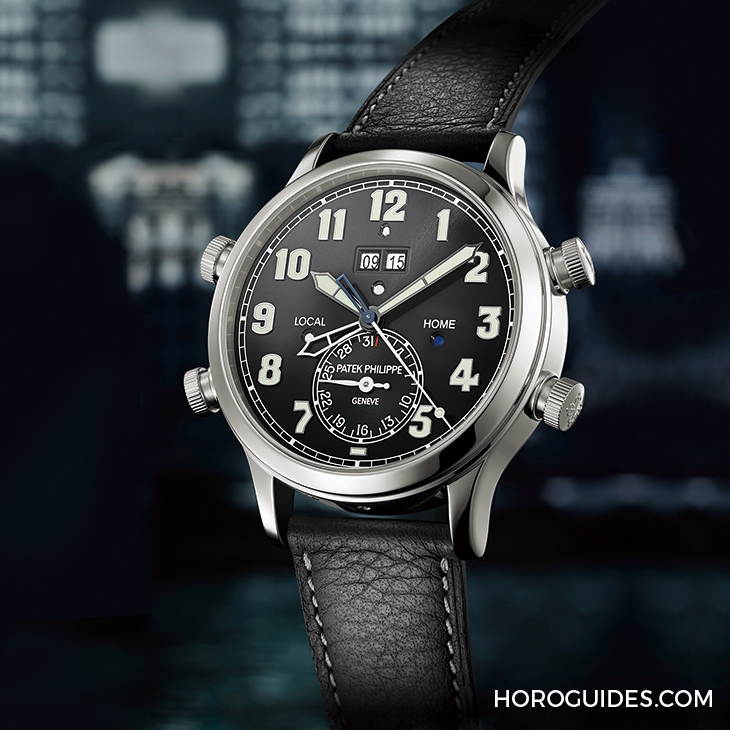 PATEK PHILIPPE - GRAND COMPLICATIONS - 5520P-001 - 最頂級的飛行錶! PP百達翡麗兩地時間響鬧腕錶 5520P