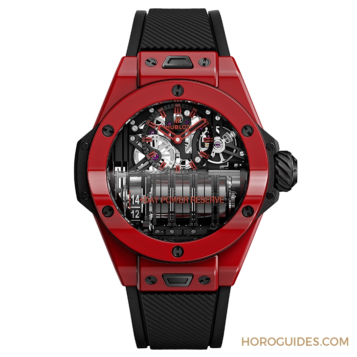 HUBLOT - BIG BANG - 911.CF.0113.RX - 紅陶瓷流淌熾熱激情|HUBLOT宇舶Big Bang MP-11 Red Magic