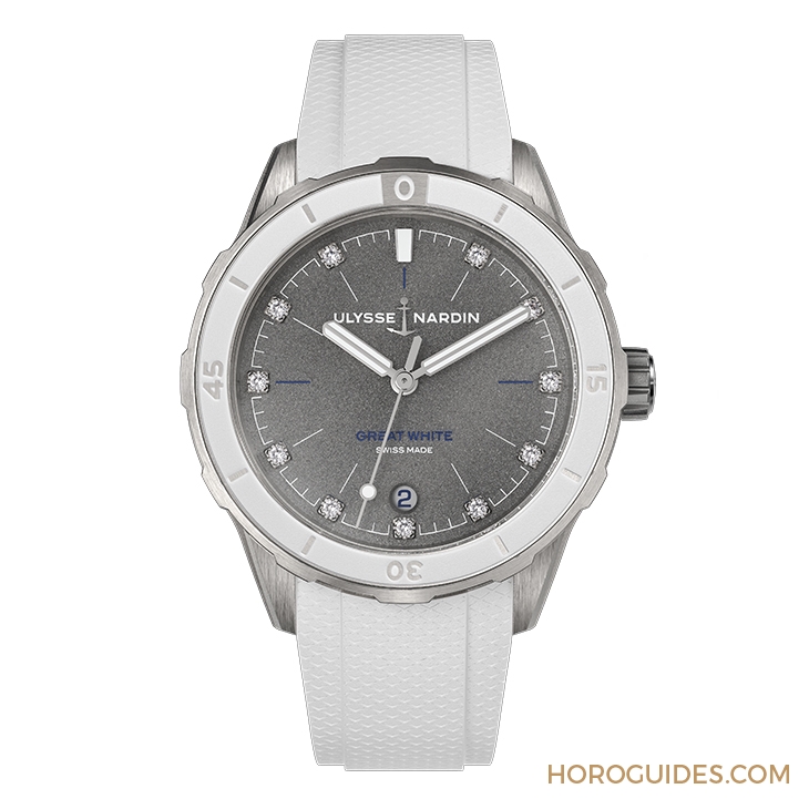 ULYSSE NARDIN - DIVER - 8163-182LE-3/11-GW - 女性潛水錶的優美身姿|ULYSSE NARDIN Lady Diver系列