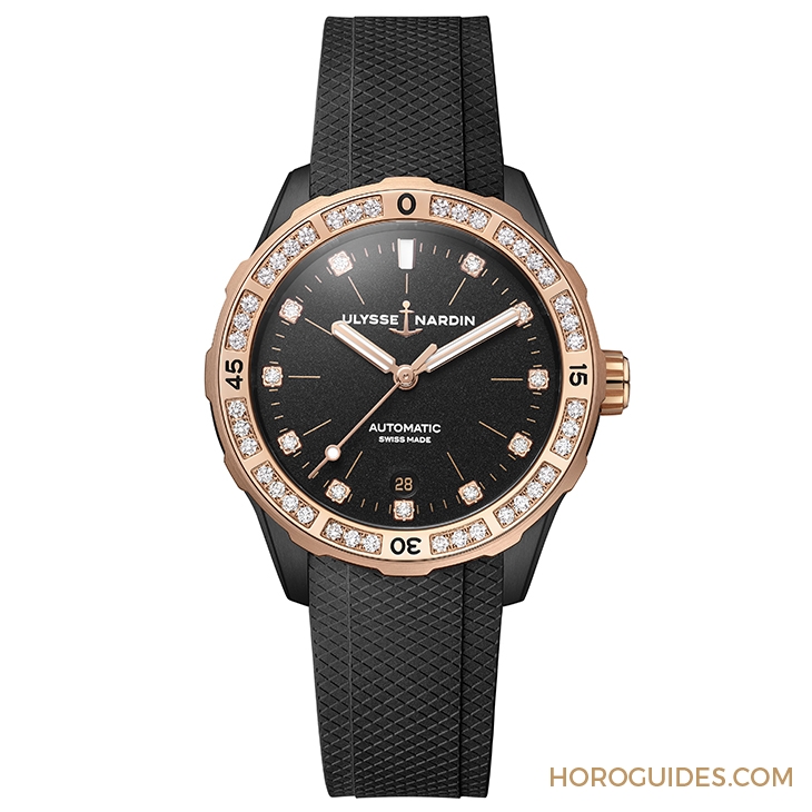 ULYSSE NARDIN - DIVER - 8163-182LE-3/11-GW - 女性潛水錶的優美身姿|ULYSSE NARDIN Lady Diver系列