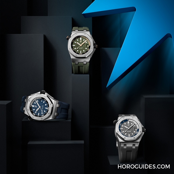 AUDEMARS PIGUET - ROYAL OAK OFFSHORE - 15720ST.OO.A052CA.01 - 愛彼2021新錶熱騰騰預覽! ROO潛水錶新配色與綠面RO超吸睛
