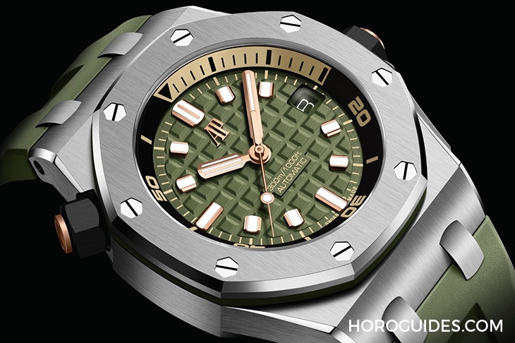AUDEMARS PIGUET - ROYAL OAK OFFSHORE - 15720ST.OO.A052CA.01 - 愛彼2021新錶熱騰騰預覽! ROO潛水錶新配色與綠面RO超吸睛