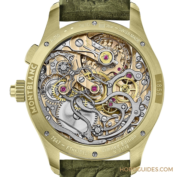 MONTBLANC - 1858 - 128085 - 萬寶龍推出獨家的「Lime Gold」萊姆綠復古味 | MONTBLANC 1858系列限量錶