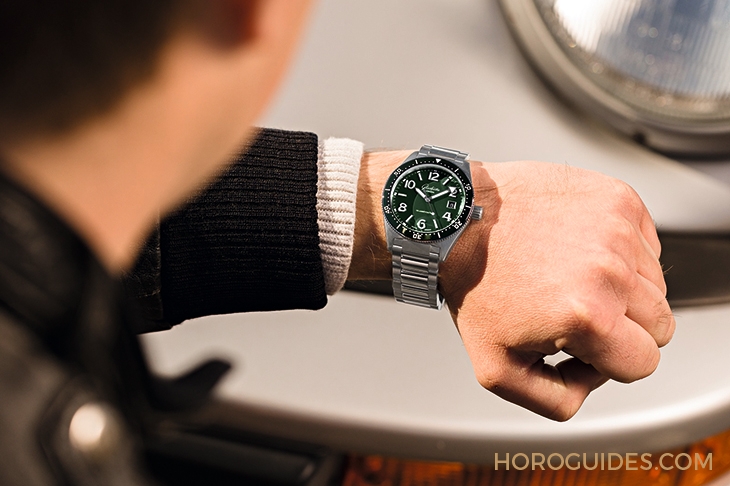 GLASHÜTTE ORIGINAL - Spezialist - 1-39-11-13-83-70 - 全新蘆葦綠面盤亮相，Glashütte Original SeaQ潛水錶推出新色