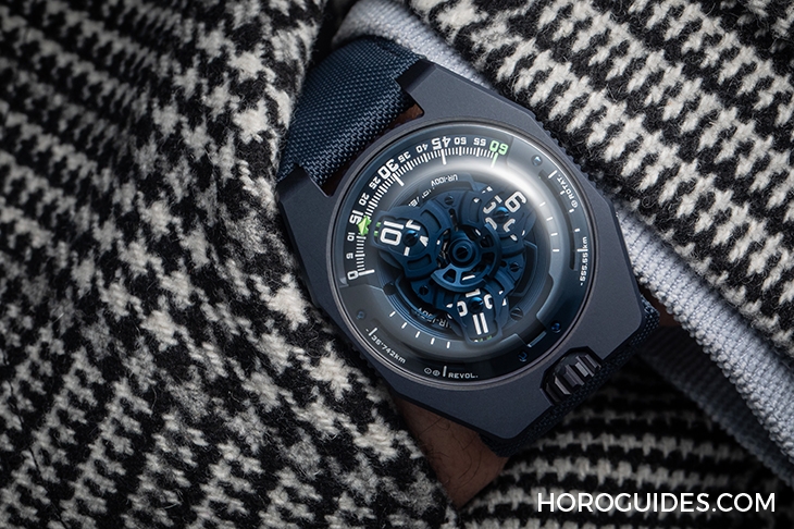 URWERK - SATELLITE - UR-100V BLUE - 藍色星球之夢|URWERK UR-100V Blue Planet限量腕錶