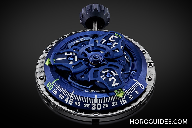 URWERK - SATELLITE - UR-100V BLUE - 藍色星球之夢|URWERK UR-100V Blue Planet限量腕錶