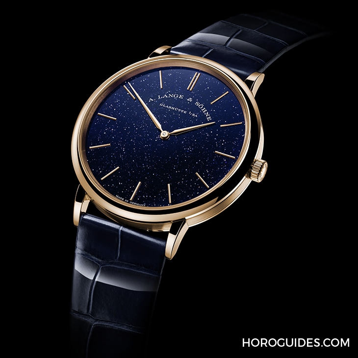 A. LANGE & SÖHNE - SAXONIA - 211.088 - 耀眼星夜|朗格Saxonia Thin砂金石玻璃18K玫瑰金新色