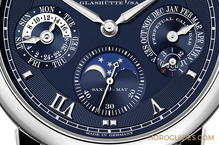 A. LANGE & SÖHNE - SAXONIA - 310.028 - 朗格Langematik Perpetual 20週年藍面限量版,標誌性大日期萬年曆新款亮相