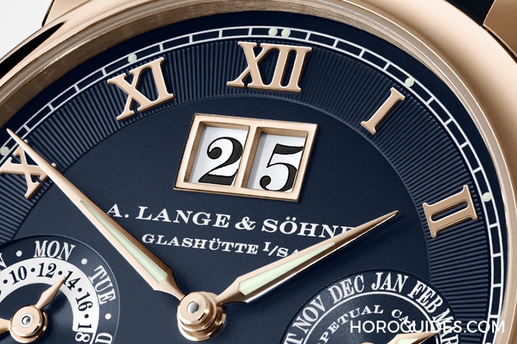 A. LANGE & SÖHNE - SAXONIA - 310.028 - 朗格Langematik Perpetual 20週年藍面限量版,標誌性大日期萬年曆新款亮相