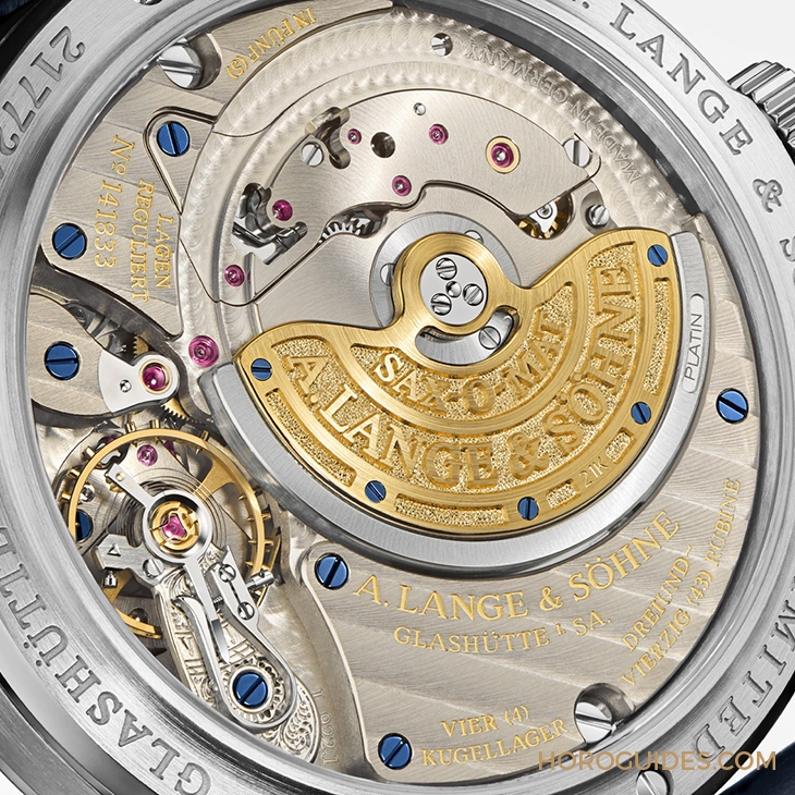 A. LANGE & SÖHNE - SAXONIA - 310.028 - 朗格Langematik Perpetual 20週年藍面限量版,標誌性大日期萬年曆新款亮相