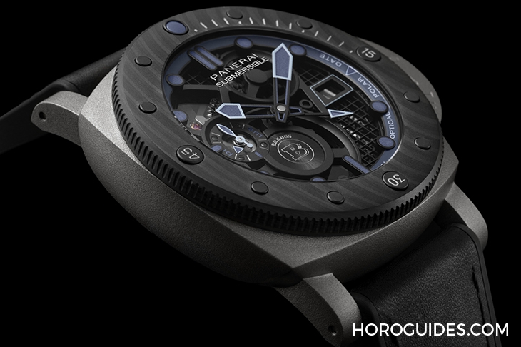 PANERAI - SUBMERSIBLE - PAM01241 - Panerai與Brabus二度攜手,推出Panerai Submersible S BRABUS Blue Shadow Edition專業潛水腕錶