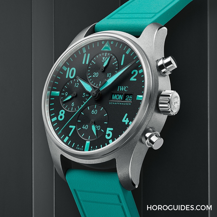 IWC - PILOT - IW388108 - IWC第一款F1車隊官方時計,Mercedes-AMG馬石油綠色亮眼上手