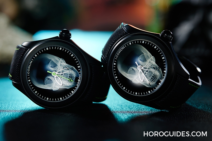 CORUM - BUBBLE - L082/04330 - 第二代登場，崑崙錶Bubble 47 Skull X-Ray 泡泡系列骷髏頭腕錶