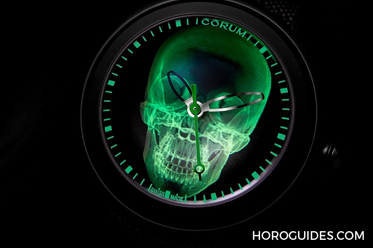 CORUM - BUBBLE - L082/04330 - 第二代登場，崑崙錶Bubble 47 Skull X-Ray 泡泡系列骷髏頭腕錶