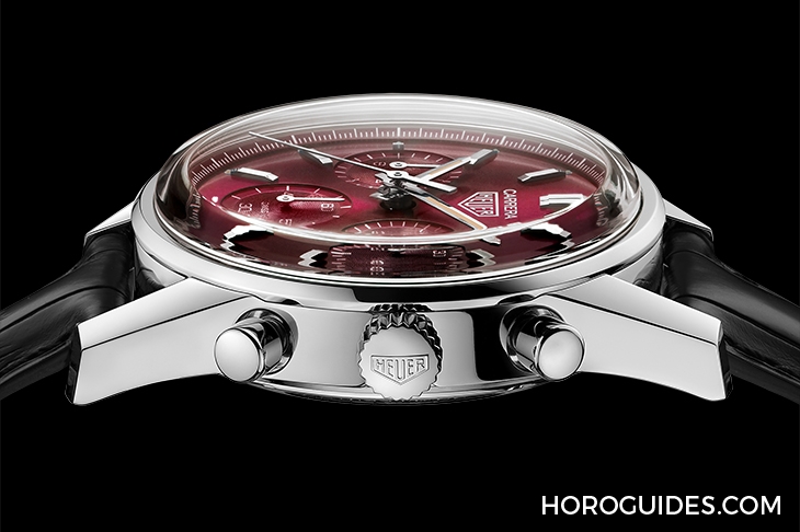 TAG HEUER - CARRERA - CBK221G.FC6479 - 高調復古感！TAG Heuer CARRERA紅面限量計時腕錶