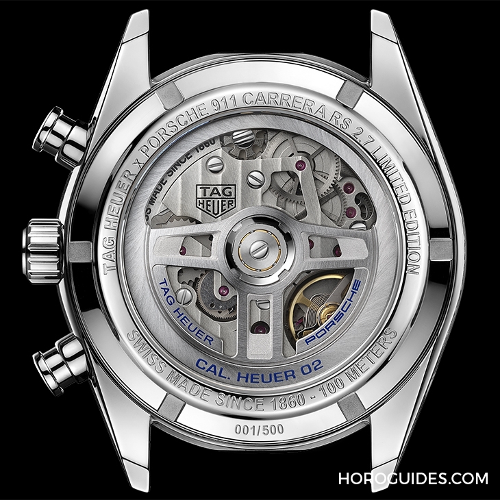 TAG HEUER - CARRERA - CBN2016.EB0275 - 最速德國量產車問世50年,TAG Heuer推出Porsche 911 Carrera RS 2.7限量腕錶傳神演繹
