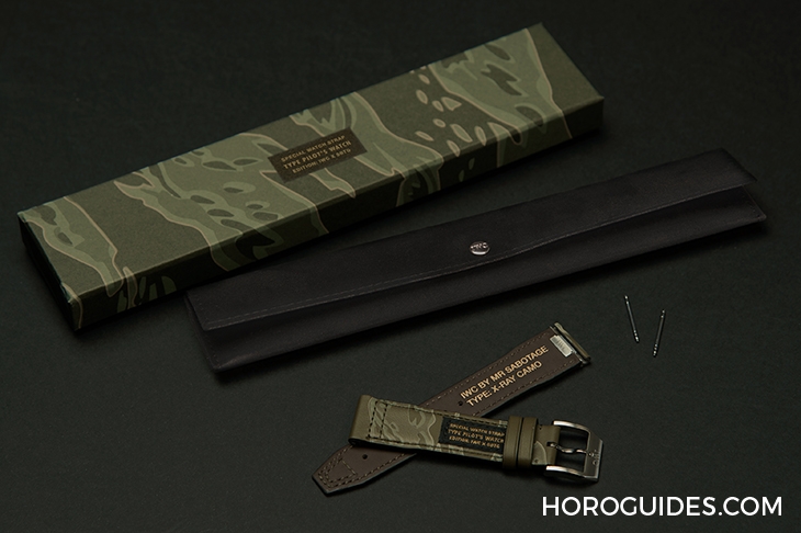 IWC - PILOT - IW389106 - 迷彩、刺繡布貼，SBTG街頭潮味上手｜IWC x SBTG特別版錶帶套裝