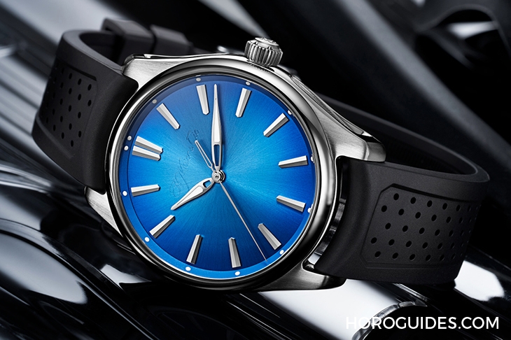 H. MOSER & CIE - PIONEER - 3200-1217 - 超醒目北極藍面盤加持!亨利慕時開拓者系列錶徑40毫米新規格現身