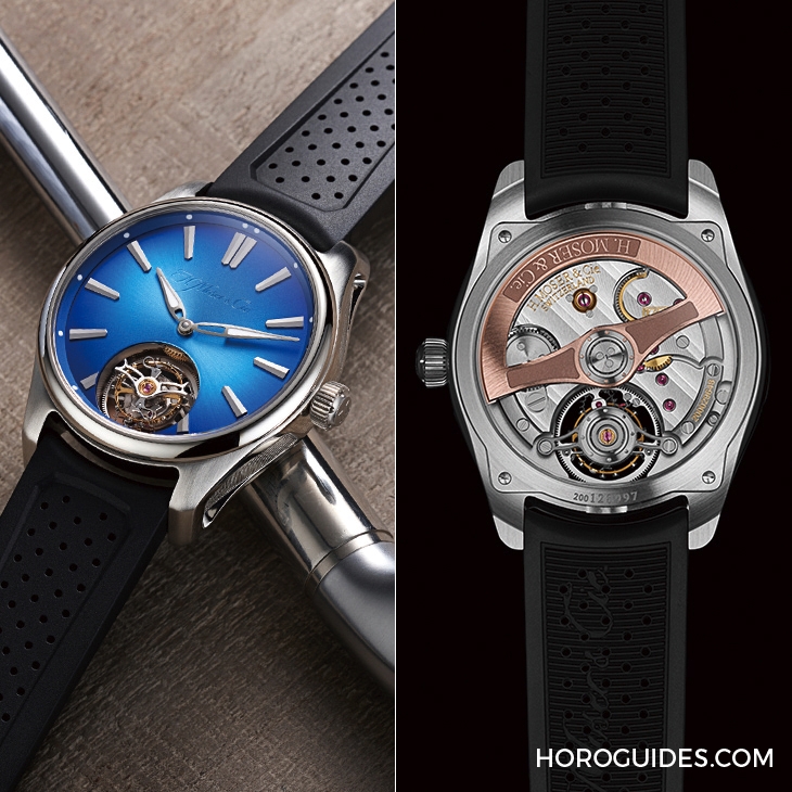 H. MOSER & CIE - PIONEER - 3200-1217 - 超醒目北極藍面盤加持!亨利慕時開拓者系列錶徑40毫米新規格現身