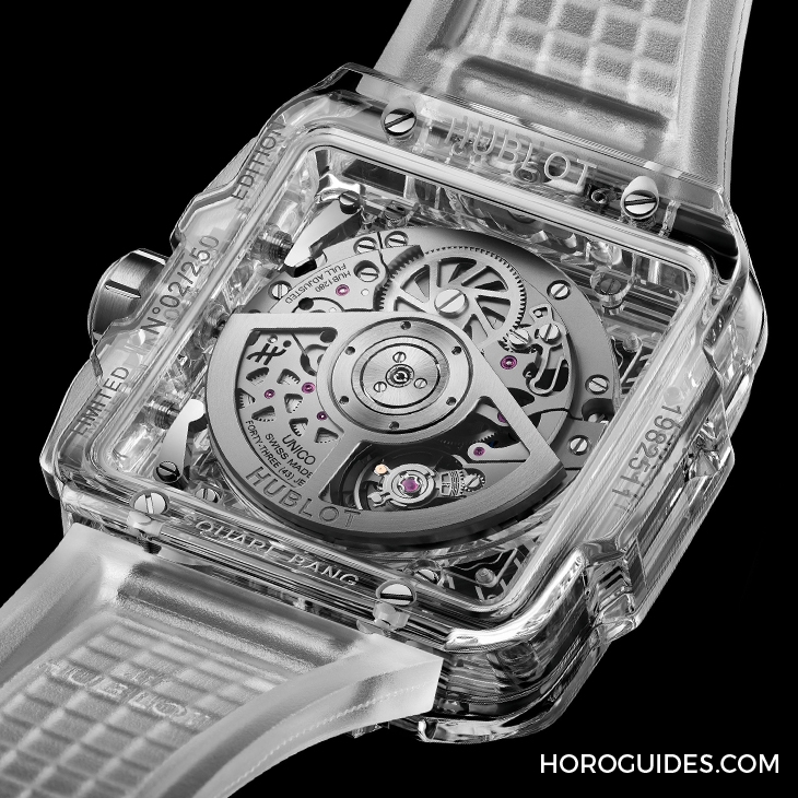 HUBLOT - SQUARE BANG - 821.JX.0120.RT - HUBLOT SQUARE BANG UNICO 計時腕錶 「宇宙魔方」新材質更有魅力