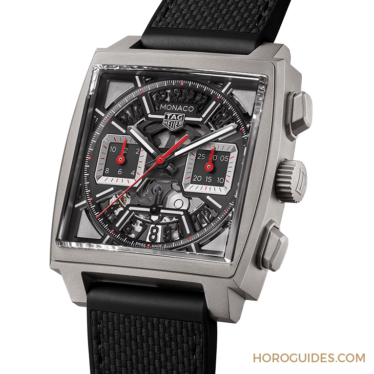 TAG HEUER - MONACO - CBL2184.FT6236 - TAG Heuer Monaco摩納哥系列計時碼錶首見鏤空錶盤設計