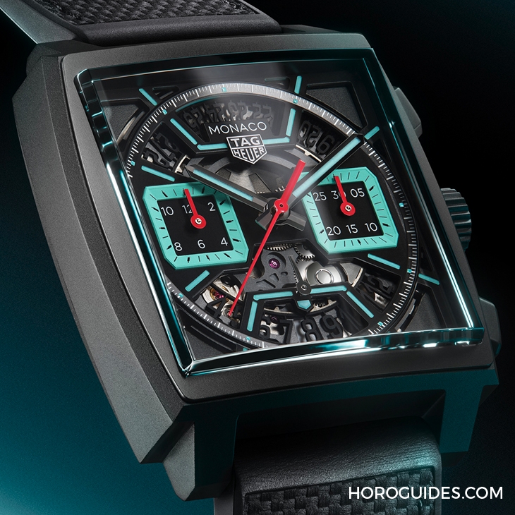 TAG HEUER - MONACO - CBL2184.FT6236 - TAG Heuer Monaco摩納哥系列計時碼錶首見鏤空錶盤設計