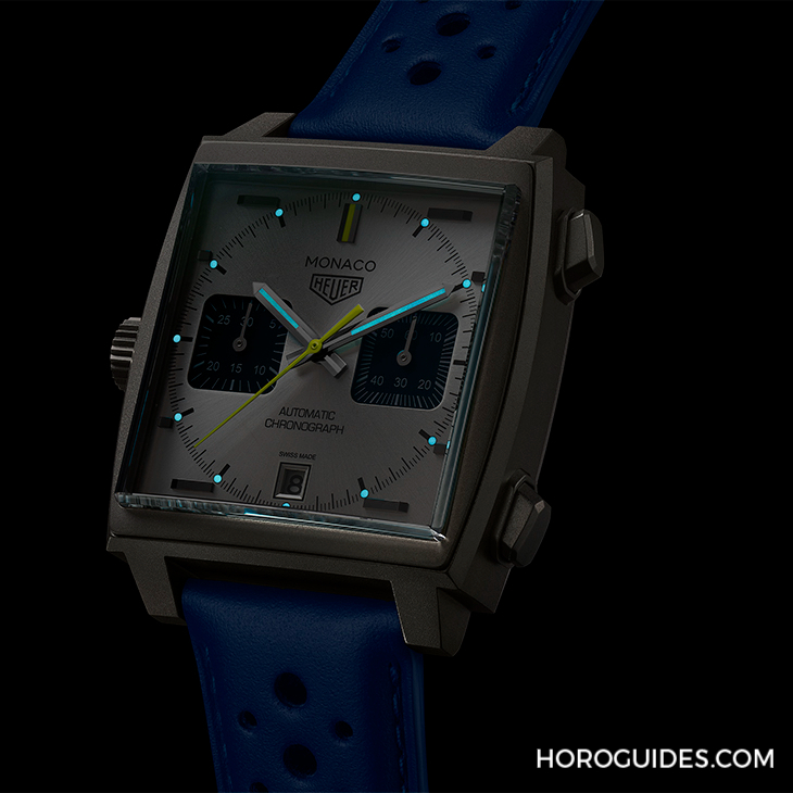 TAG HEUER - MONACO - CAW218C.FC6548 - 法國賽車藍來了,TAG Heuer Monaco計時碼錶限量新色亮相