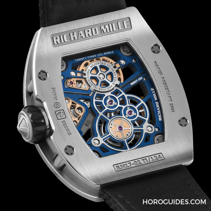 RICHARD MILLE - MEN - RM 17-02 - RICHARD MILLE推出新款RM 17-02手動上鍊陀飛輪腕錶，以鈦合金再現經典風貌