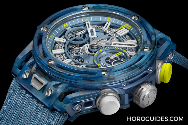 HUBLOT - BIG BANG - 441.QKB.5120.NR.DJO24 - 這支錶有他的網球魂!以球拍與球衣纖維入作的HUBLOT BIG BANG UNICO喬科維奇計時碼錶