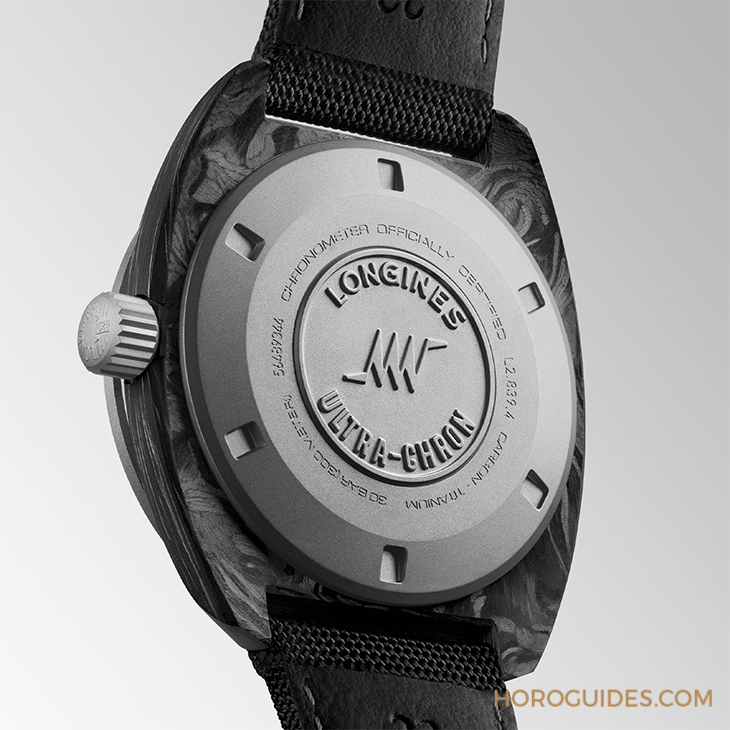 LONGINES - HERITAGE - L2.839.4.52.2 - 鍛造碳魅力加持，浪琴表推出全新Ultra-Chron Carbon高振頻腕錶