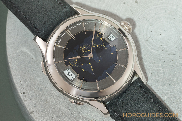 LAURENT FERRIER - CLASSIC - LCF012.G1.NGE10 - 宇宙視角的時光藝術 | Laurent Ferrier推出Classic Traveller Globe Night Blue