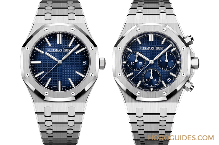 AUDEMARS PIGUET - ROYAL OAK - 15510BC.OO.1320BC.04 - AP愛彼Royal Oak皇家橡樹再添新色，煙燻藍搭配18K白金展現不凡質感