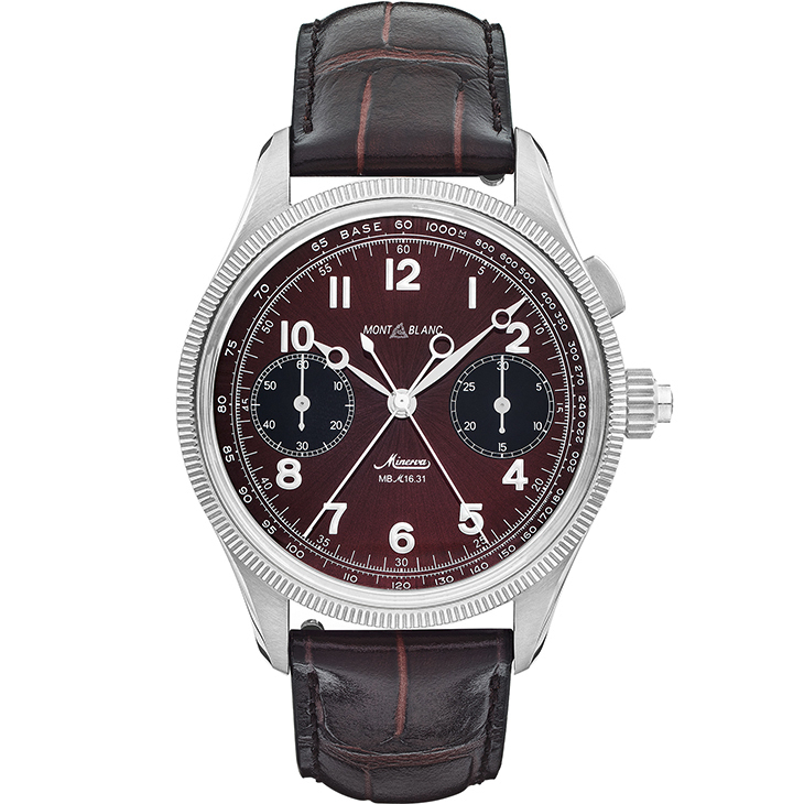 MONTBLANC - 1858 - 134029 - 向1930年代Minerva軍用計時經典致敬｜Montblanc  1858追針計時腕錶限量版100