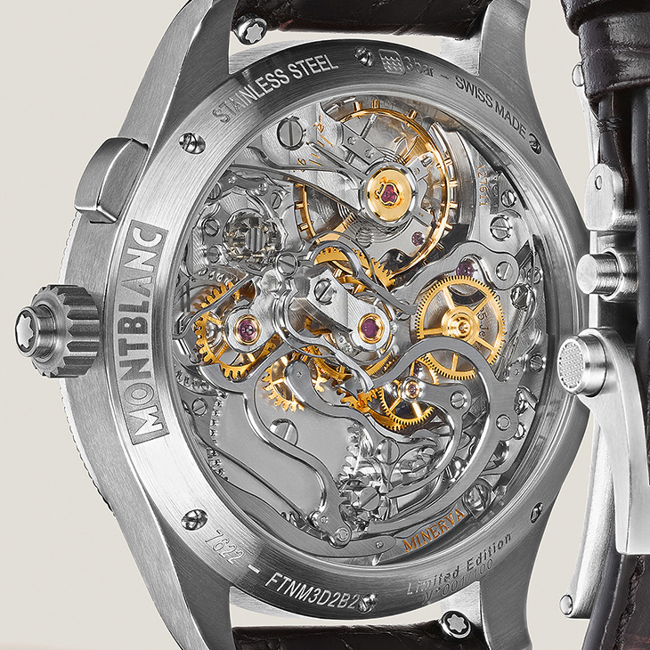 MONTBLANC - 1858 - 134029 - 向1930年代Minerva軍用計時經典致敬｜Montblanc  1858追針計時腕錶限量版100