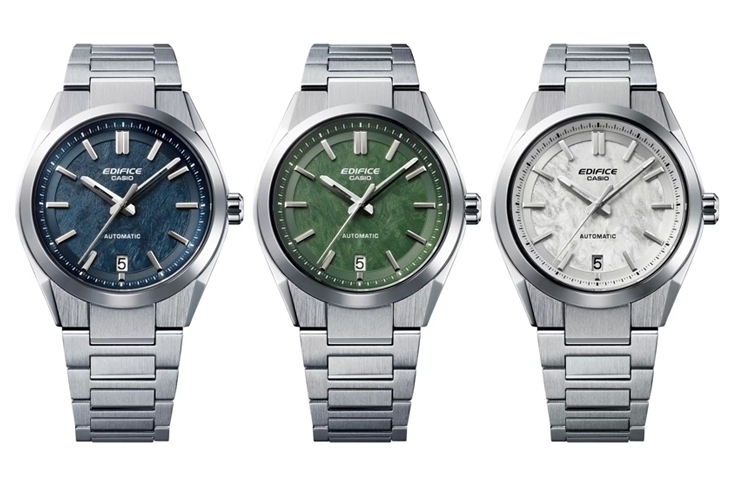 CASIO - EDIFICE - EFK-100XPB-1A - CASIO首款機械錶登場!EFK-100系列鍛造碳強勢來襲