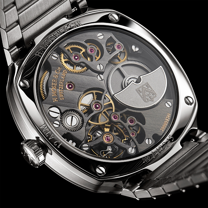 H. MOSER & CIE - STREAMLINER - 6500-1201 - 腕間一抹清新流光！H. MOSER & CIE.推出Streamliner小秒針萊姆綠琺瑯專賣店限定版腕錶