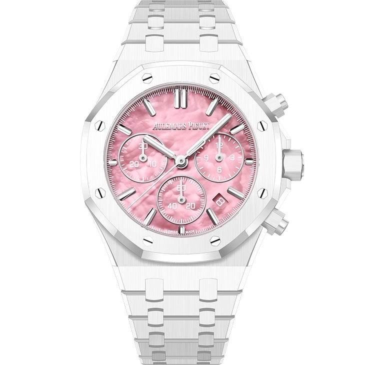 AUDEMARS PIGUET - ROYAL OAK - 26450CB.OO.1356CB.02 - 小威廉絲親自參與設計!愛彼推出白陶瓷皇家橡樹計時碼錶,限量500只