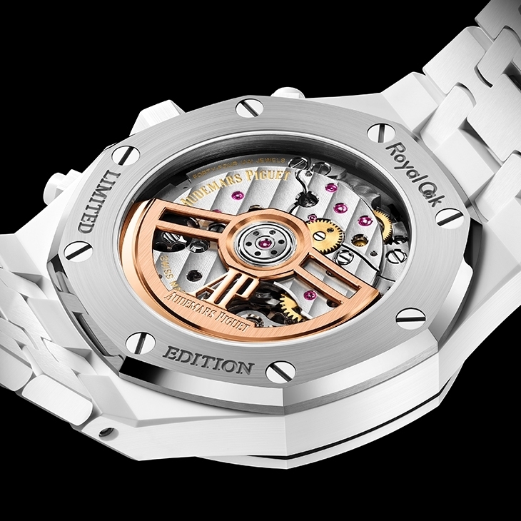 AUDEMARS PIGUET - ROYAL OAK - 26450CB.OO.1356CB.02 - 小威廉絲親自參與設計!愛彼推出白陶瓷皇家橡樹計時碼錶,限量500只