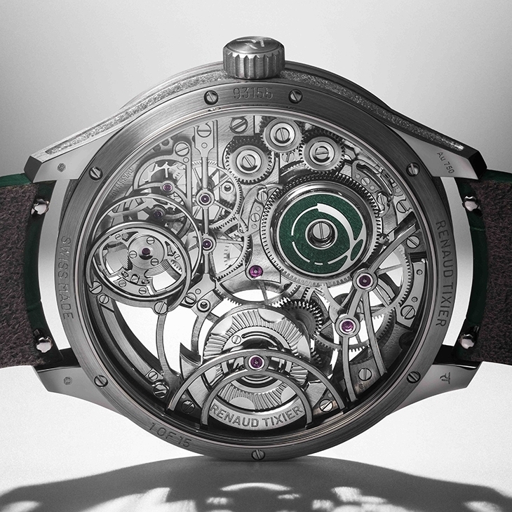RENAUD TIXIER - MONDAY - Monday Skeleton Blue - Renaud Tixier 推出首款鏤空腕錶 Monday Skeleton！238處手工內角展現製錶工藝 