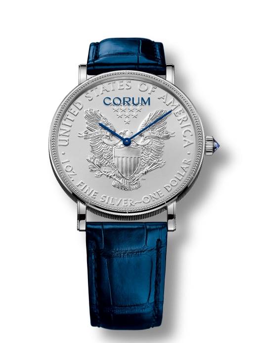 CORUM - 霸氣雙鷹 CORUM 全新金銀錢幣腕錶
