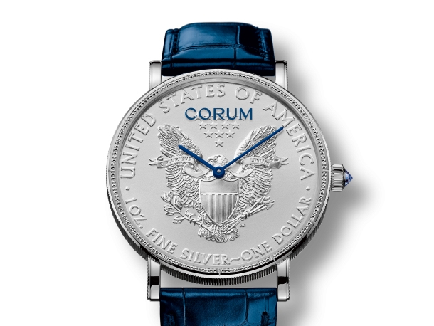 CORUM - 霸氣雙鷹 CORUM 全新金銀錢幣腕錶