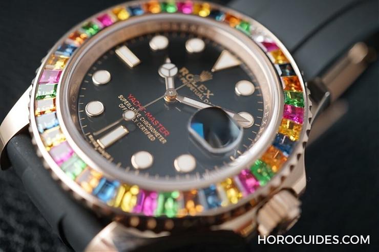 ROLEX - YACHT-MASTER - 116695 SATS-Oysterflex - [BASEL] 中東富豪版  Yacht-Master彩色寶石錶圈 