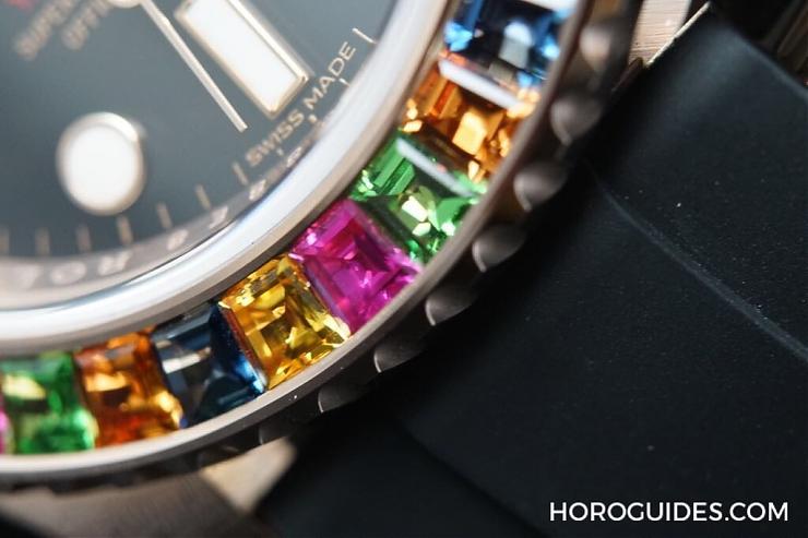 ROLEX - YACHT-MASTER - 116695 SATS-Oysterflex - [BASEL] 中東富豪版  Yacht-Master彩色寶石錶圈 