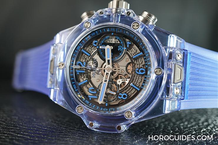 HUBLOT - BIG BANG - 411.JL.4809.RT - 透明不夠看 宇舶給你點顏色瞧瞧Big Bang Unico Blue/Red Sapphire
